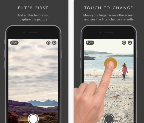 infltr, l’app per applicare gli effetti prima di scattare una foto