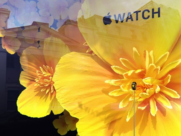 Installazioni floreali per promuovere l’Apple Watch a Londra
