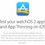 Apple aggiorna TestFlight con il supporto ad iOS 9 e alle app native per Apple Watch