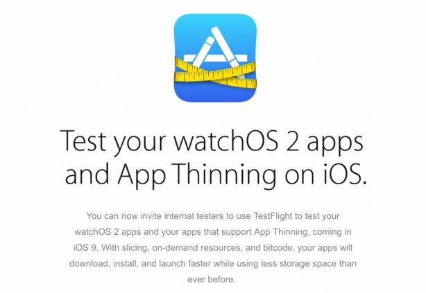 Apple aggiorna TestFlight con il supporto ad iOS 9 e alle app native per Apple Watch