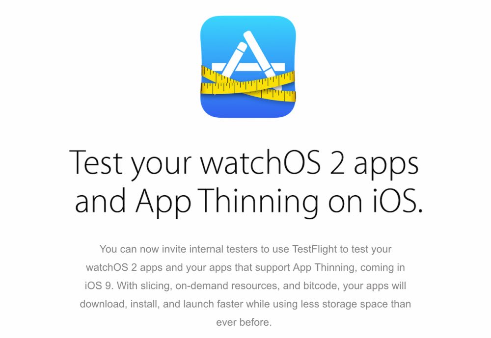 Apple aggiorna TestFlight con il supporto ad iOS 9 e alle app native