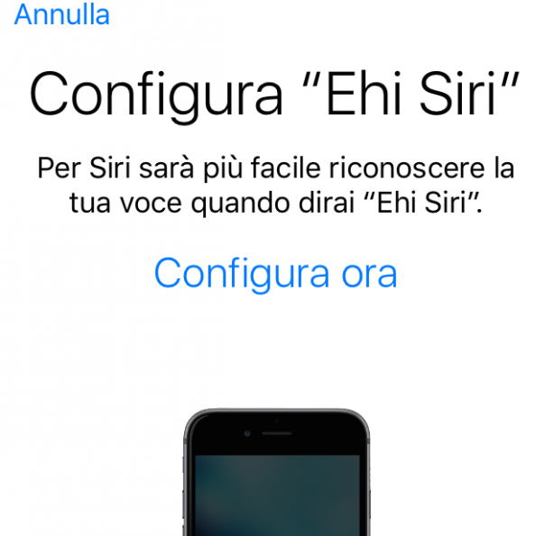 In iOS 9 c’è una funzione di voice training che aiuta il riconoscimento vocale di Siri
