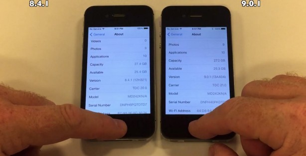 iOS 9 rallenta gli iPhone 4S, 5 e 5S?