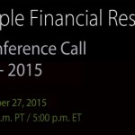 Il 27 ottobre si terrà la conferenza finanziaria Q4 2015 di Apple