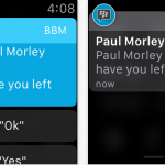 BBM aggiunge la compatibilità con Apple Watch