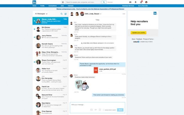LinkedIn rinnova le sue funzioni di messaggistica