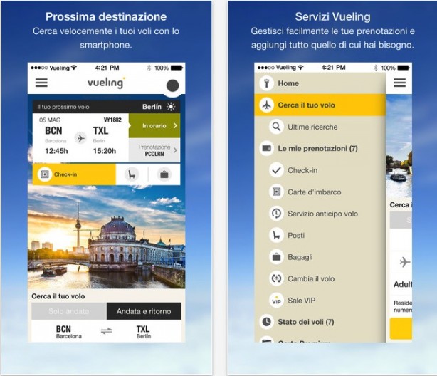 Vueling, l’app per gestire i tuoi voli tramite iPhone