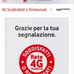 Vodafone lancia l’iniziativa “Soddisfatti o rimborsati” sulla rete 4G