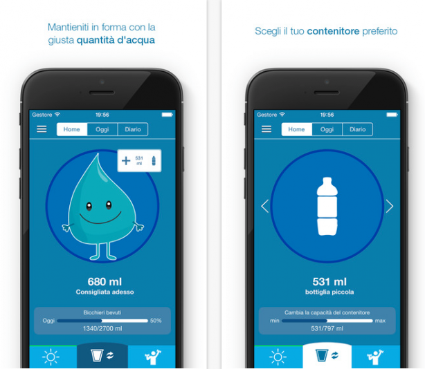 Remember to Drink, l’app che ti aiuta a bere la giusta quantità d’acqua giornaliera