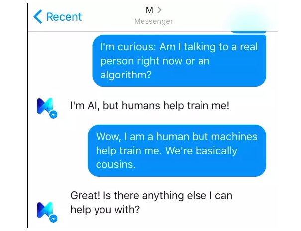 “M”, chatbot virtuale di Facebook viene attivato in USA