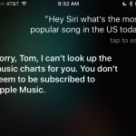 Non avete Apple Music? Allora Siri non vi fornirà alcune informazioni sui brani…