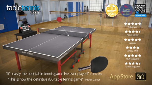 Giveaway Of The Week: 3 copie gratuite per Table Tennis Touch [CODICI UTILIZZATI CORRETTAMENTE]