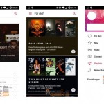 Prime immagini dell’app Apple Music per Android