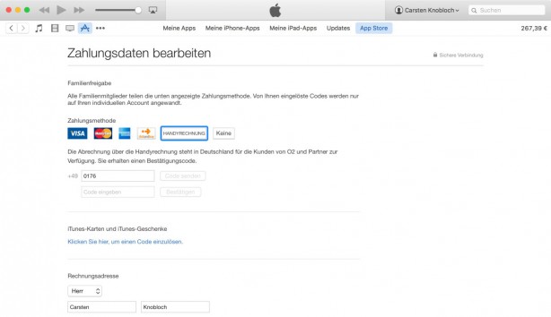 Apple permetterà l’acquisto su iTunes tramite credito telefonico in Germania con O2