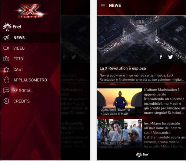 X Factor 2015, l’app ufficiale della nuova edizione