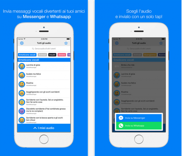 Voice Messenger, l’app per inviare messaggi vocali “particolari” su Facebook Messenger e WhatsApp