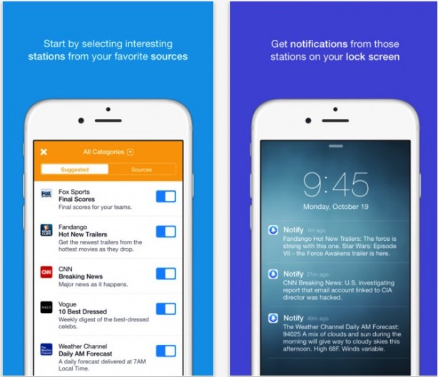 Facebook pubblica Notify su App Store USA