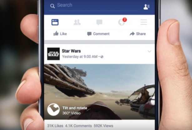 Facebook lancia i video VR con visuale a 360 gradi