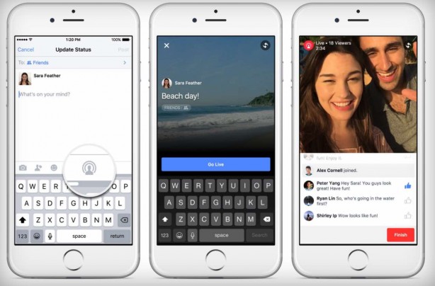 Facebook inizia a preparare lo streaming video live per tutti gli utenti