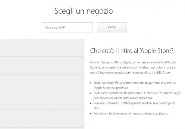 Il Personal Pickup di Apple arriva in Italia: acquisti online, ritiri in negozio