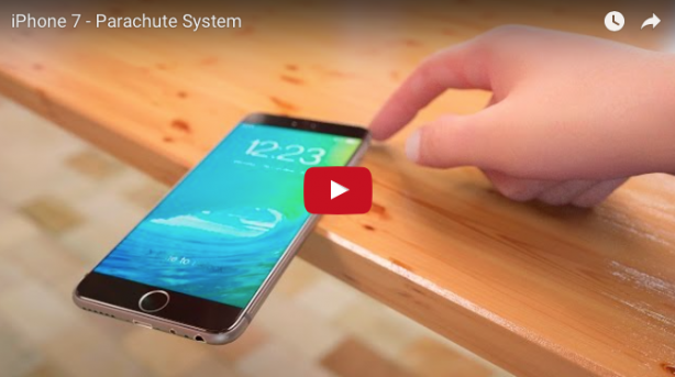 Un concept video immagina l’iPhone 7 munito di un sistema di paracadute