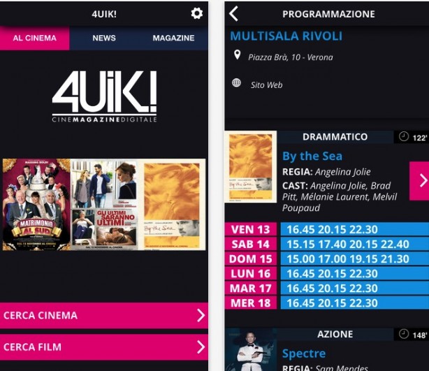 4UIK, un’app per tutti gli amanti del cinema