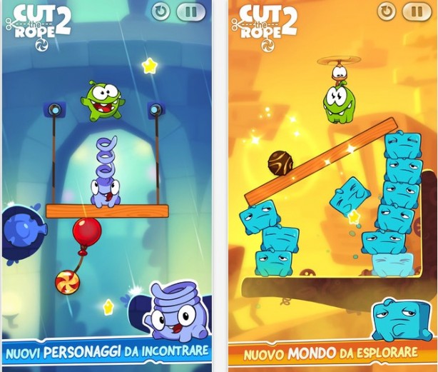 Cut the Rope 2 disponibile in offerta gratuita su App Store