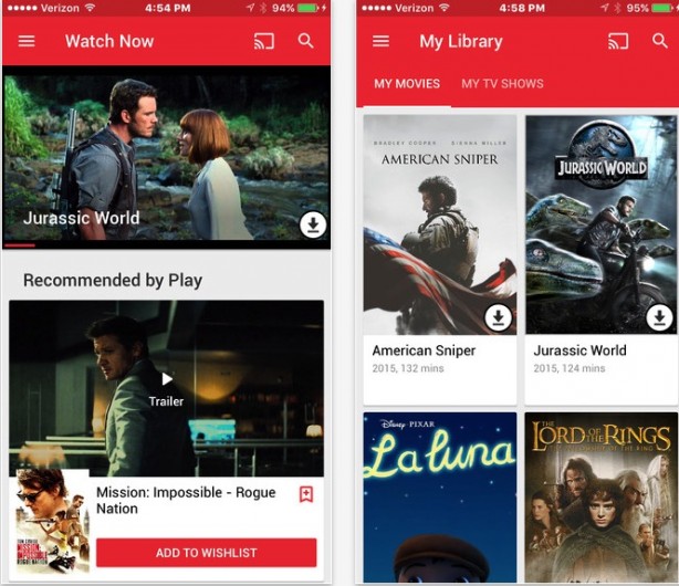 Google Play Movie si collega alla Apple TV