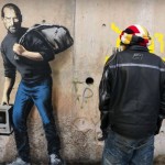 Banksy disegna Steve Jobs, il rifugiato siriano