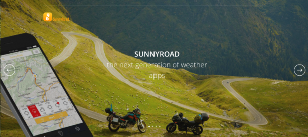 SunnyRoad, una nuova app meteo per chi viaggia