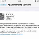 Apple rilascia iOS 9.2.1: bug fix e miglioramenti per la sicurezza