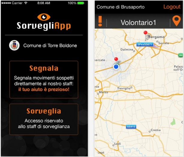 iSorveglio, un’app dedicata alla sicurezza del territorio