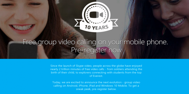 Skype annuncia le videochiamate di gruppo su iOS