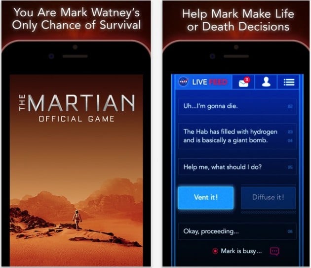 Il gioco ufficiale del film “The Martian” è disponibile in offerta gratuita