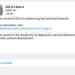 Apple rilascia iOS 9.3 beta 4 agli sviluppatori! [AGGIORNATO]
