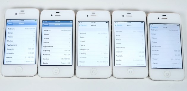 iPhone 4S e iOS: un nuovo video mostra la velocità del device da iOS 5 ad iOS 9