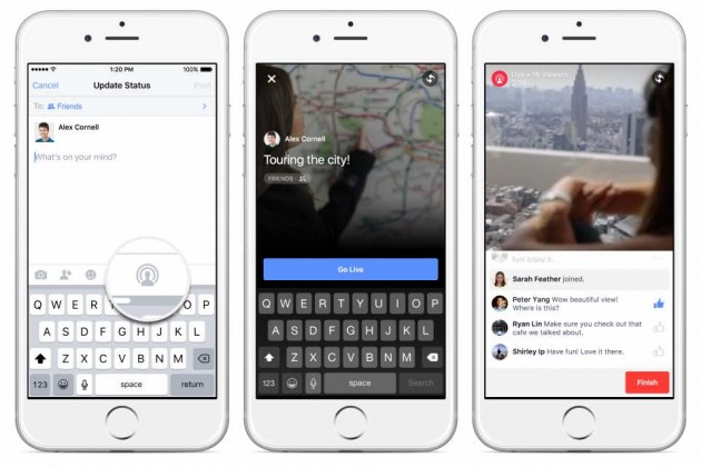 Facebook: inizia il rollout dello streaming video per tutti i profili