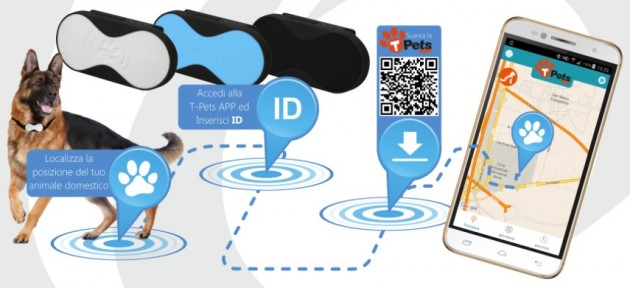 T-Pets, il tracker GPS per gli animali domestici