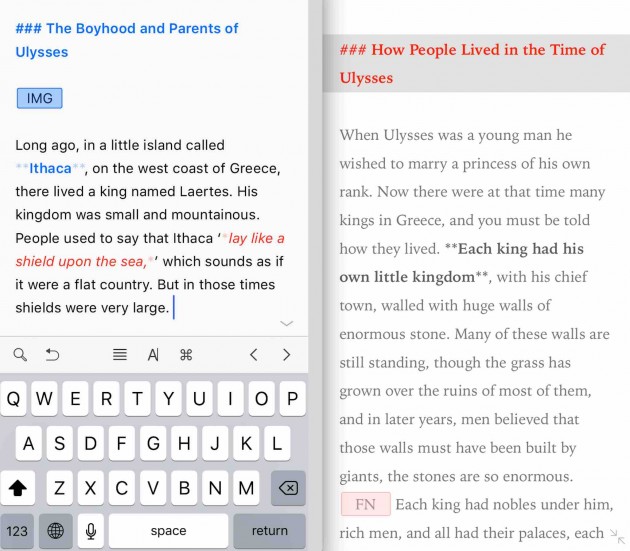 Ulysses, il famoso editor testuale per iPad e Mac, arriva anche su iPhone
