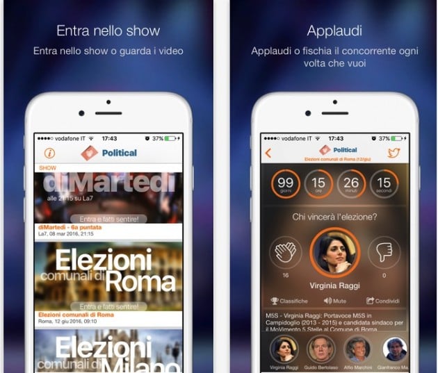 Elezioni App, per dire la tua sui politici in corsa e monitorare il loro trend