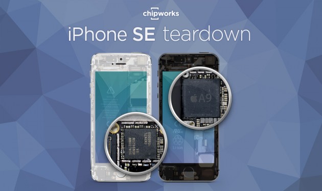 Chipworks smonta l’iPhone SE: tanti componenti presi da iPhone 6s e 5s