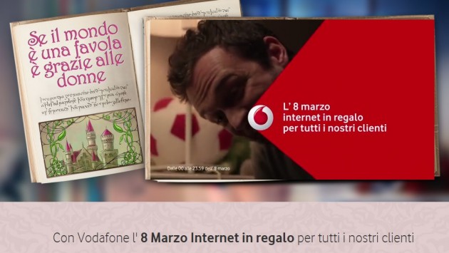 Vodafone e Tim festeggiano l’8 marzo con  internet in regalo