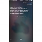 Siri è in grado di aiutare anche le vittime di violenze sessuali