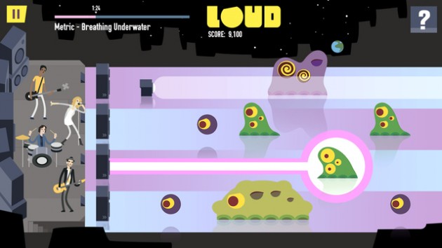 LOUD on Planet X: arcade game musicale per iPhone e iPad