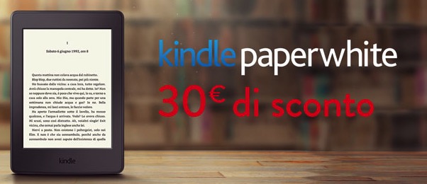 Amazon Kindle Paperwhite in sconto di 30€ per la Giornata Mondiale del Libro