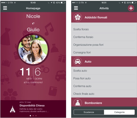 Matrimonio.it, l’app per chi deve organizzare il proprio matrimonio