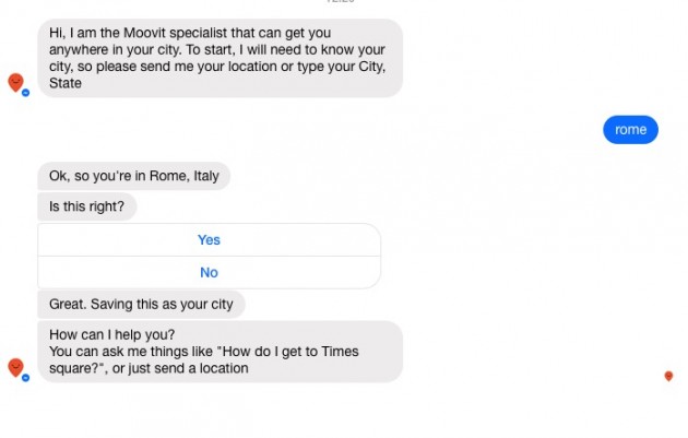 Su Facebook Messenger arriva il primo bot dedicato al trasporto pubblico