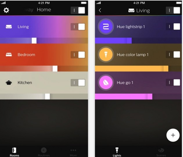 Philip rilascia la nuova app per gestire le lampadine Hue