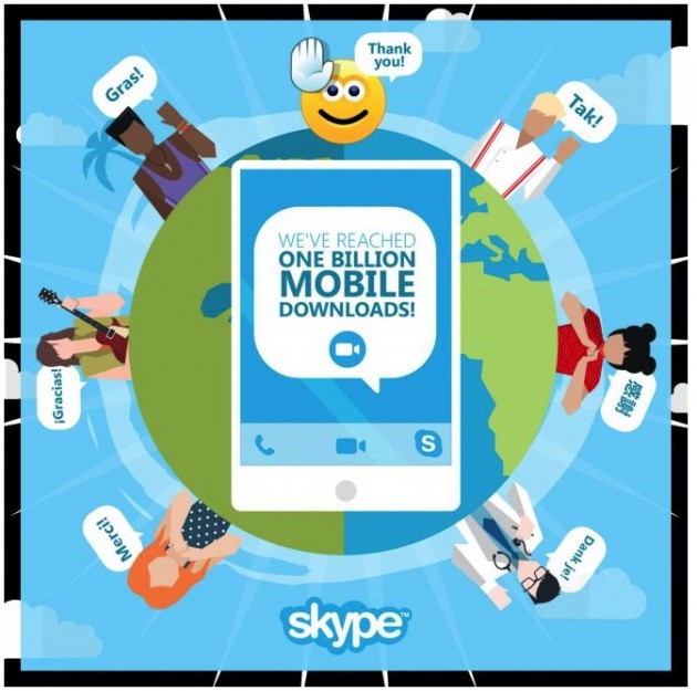 Skype: 1 miliardo di download su mobile