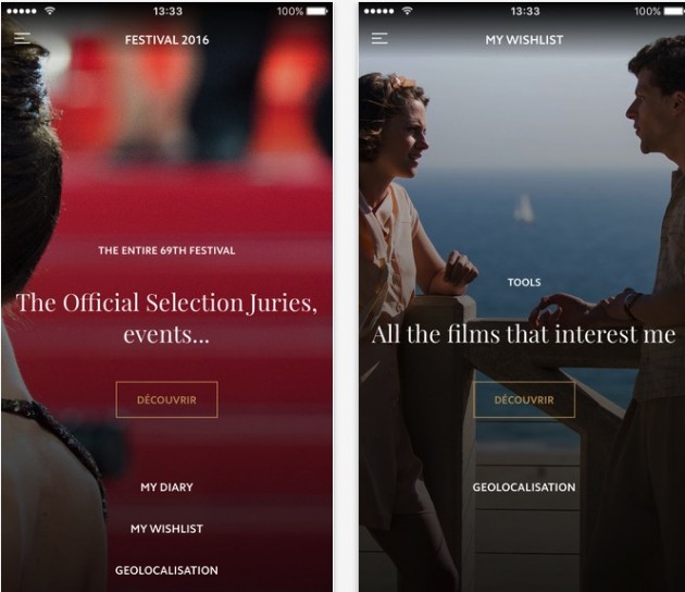 Il Festival di Cannes si segue con un’app